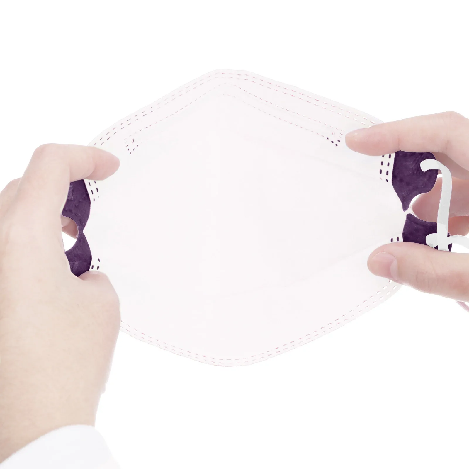 Маска KN95 FFP2 для взрослых 1-100 штук, маскариллас 5 слоев CE Fish Non Woven Purple Reusable Respirators mascarillas on.