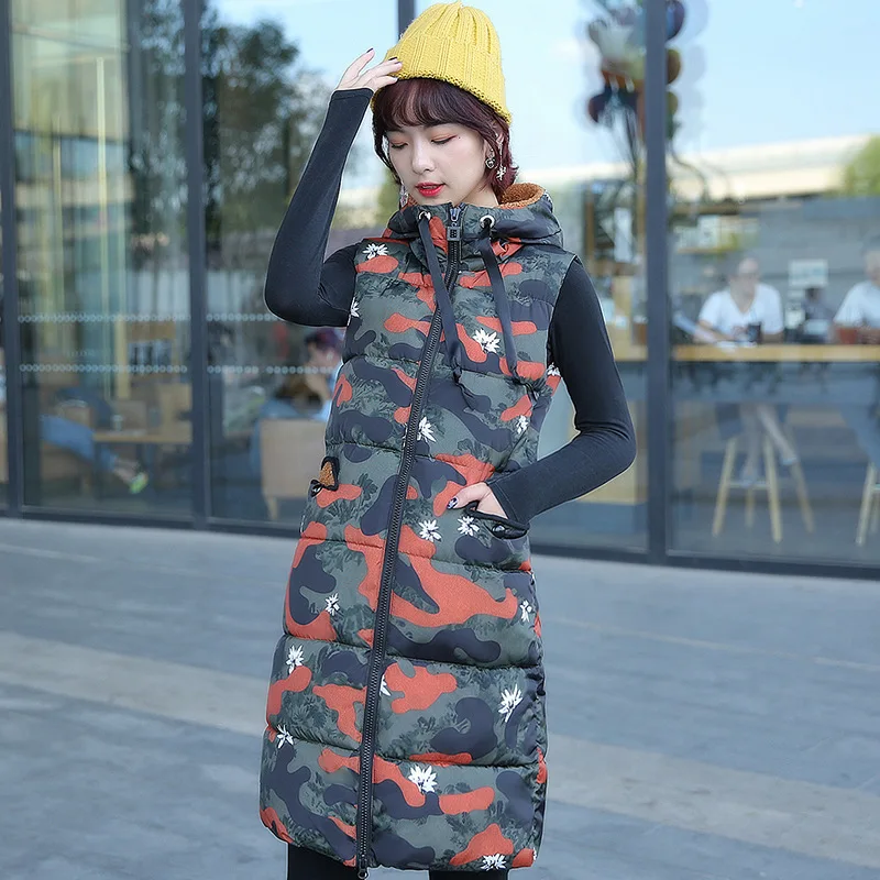Outdoor Military Fashion Camouflage Vest Women Warm Breathable Thicken Long Camo Style Soft Comfortable Casual Sports Vests | Спорт и