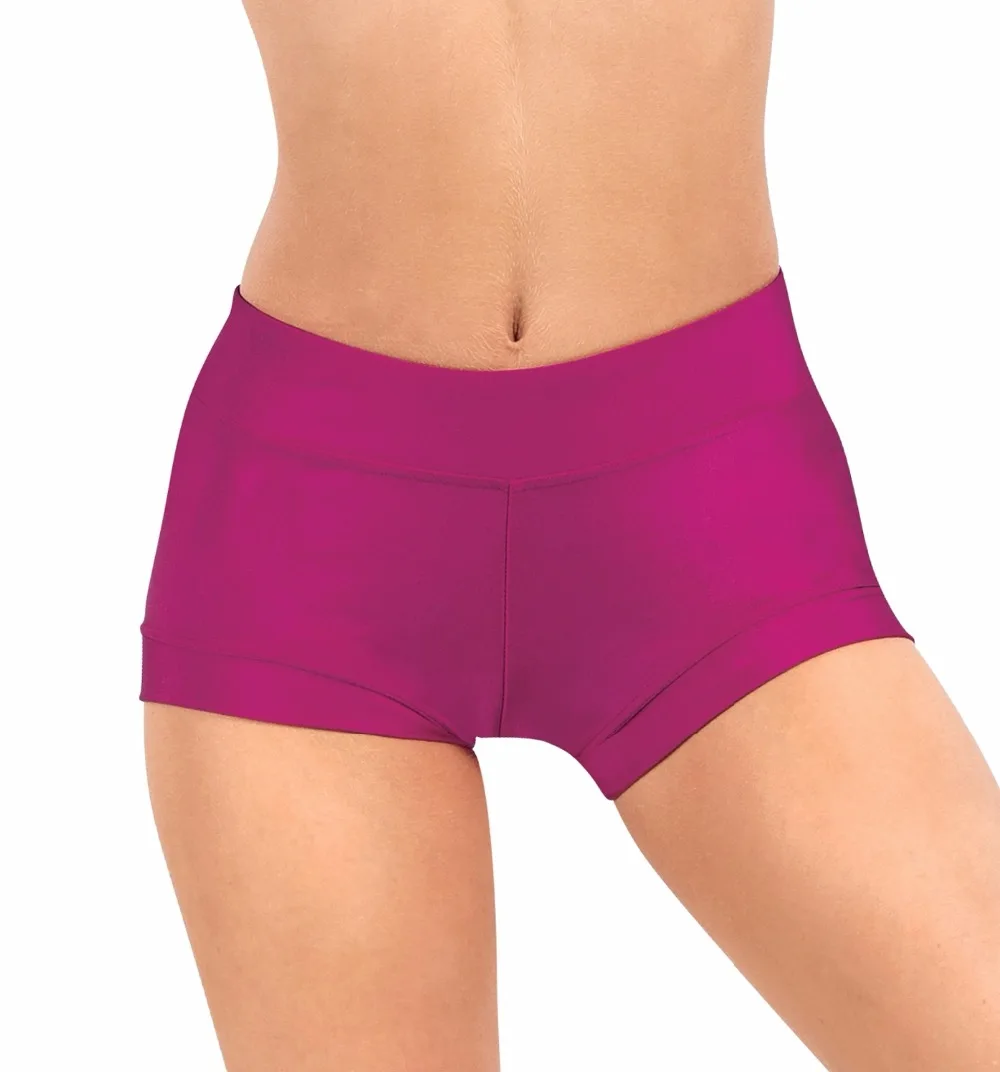 

Child Wide Waistband Gymnastics Lycra Ballet Shorts Stretchy Dance Shorts For Team Exercise Shorts
