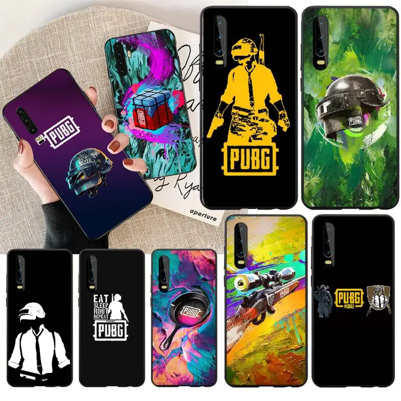 Чехол PENGHUWAN PUBG Airdrop 98K черный мягкий чехол для телефона Huawei NOVA 2 PLUS 2s 2i 3i 3E 4E 5 5I