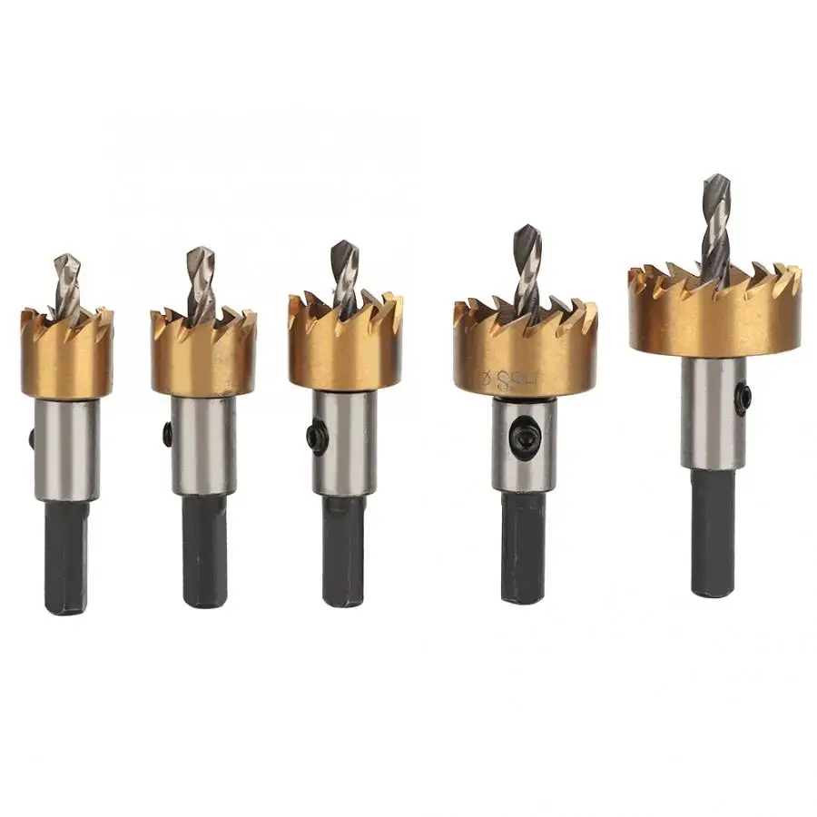 5 шт. высокоскоростное стальное сверло наконечник пилы для отверстий пила набор