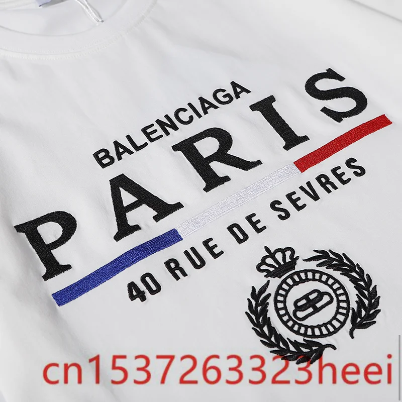 

2021 Balenciaga-woman New Original Brand T Shirt Men Tops Summer Short Sleeve Fashion T-shirt 100% Cotton Mans Tshirt