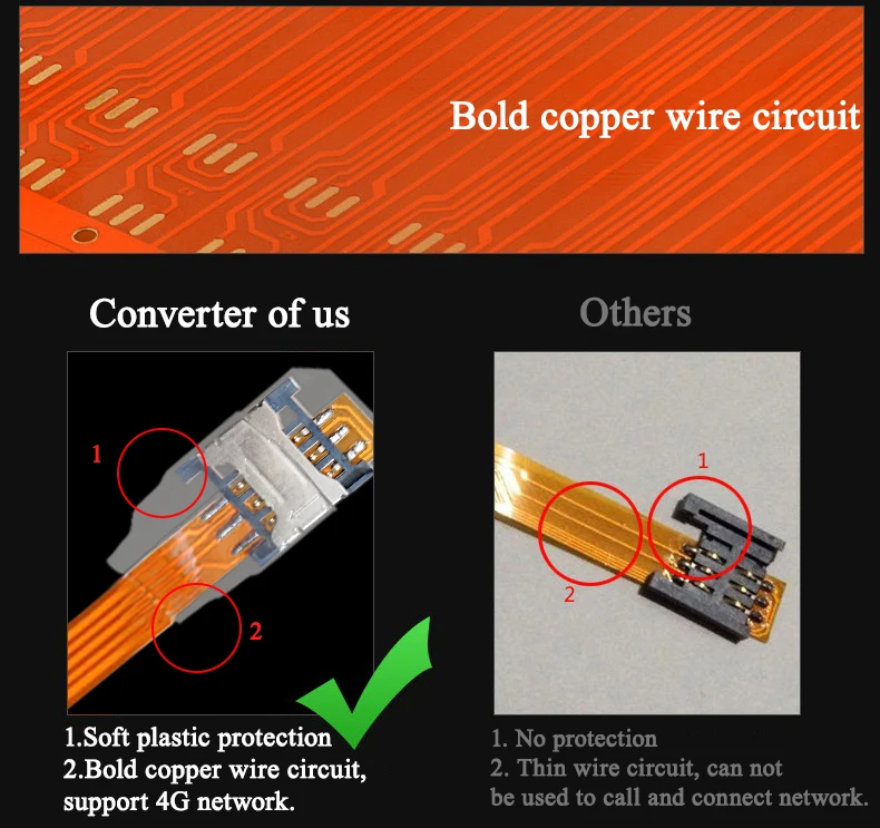 Удлинительный кабель-преобразователь Micro Card Reverse прозрачное универсальное