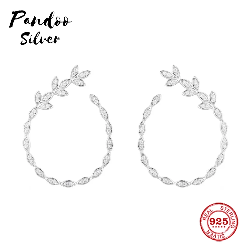 Модные очаровательные серьги из стерлингового серебра копия 1:1 серебряные