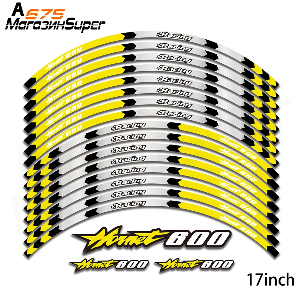 Новая мотоциклетная обувь колеса наклейки светоотражающие 17 дюймов обод для Honda
