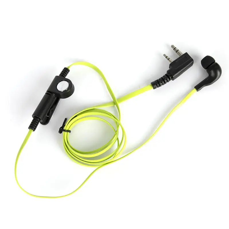

Green Fashion Noodle style earbud headphone K plug for KENWOOD Baofeng BF888s UV5R UV82 Wouxun TYT Puxing etc walkie talkie