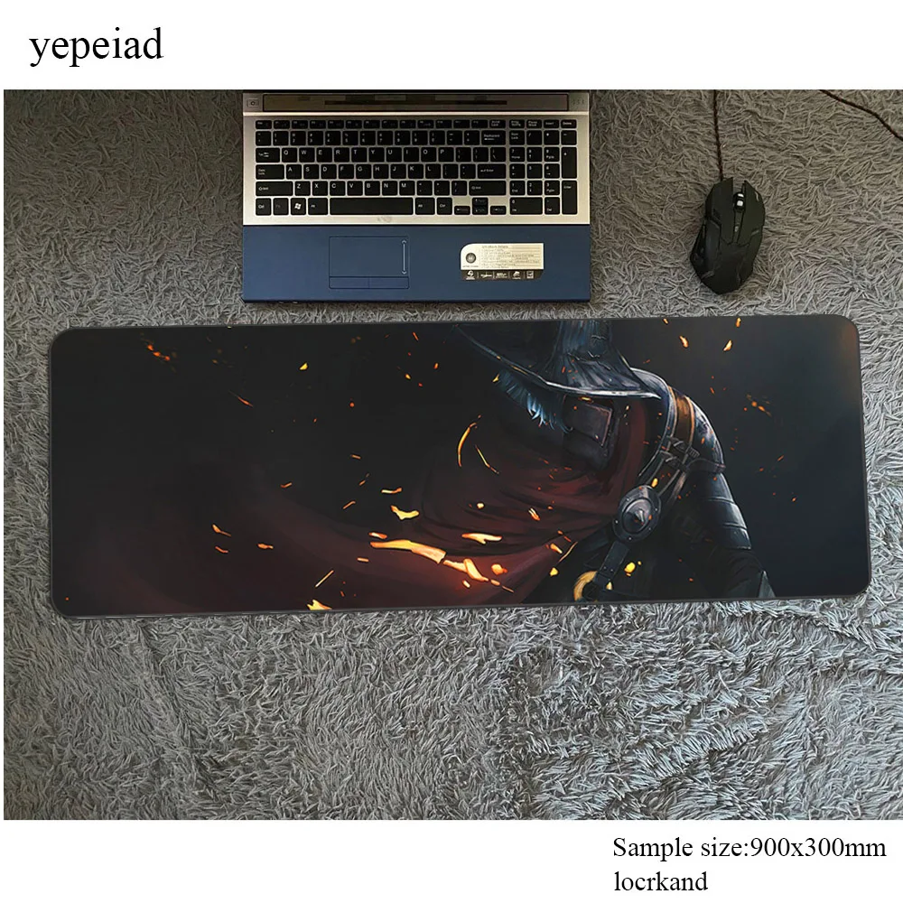 Новый игровой коврик для мыши dark souls padmouse 900x300x4 мм большой геймер компьютерный