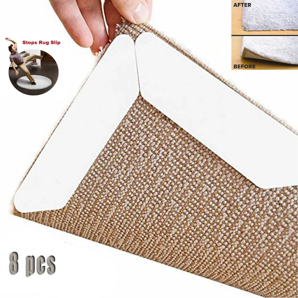 8 шт. нескользящий мягкий коврик ковер Нескользящие захваты для коврика лента
