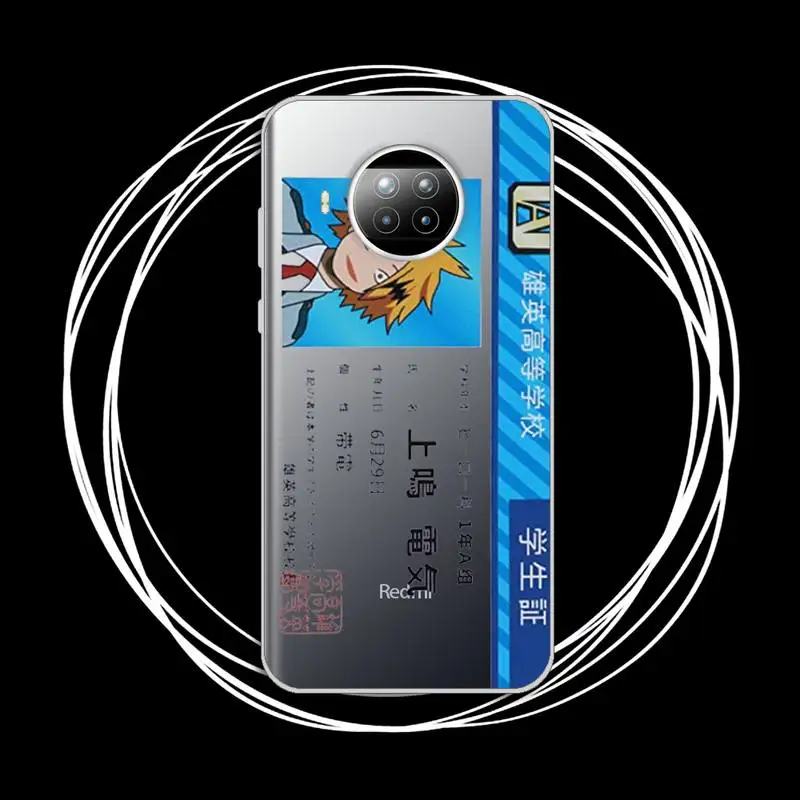 

My Hero Academia Midoriya Phone Case Transparent for Xiaomi mi Redmi note 10 t 8 9 pro lite 11 Samsung S 8 9 10 20 plus ultra