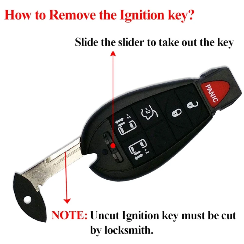 Car Remotes 6 Button Key Fob Compatible for Chrysler Town Country 2008-2015 Dodge Grand Caravan 2008-2014 | Автомобили и