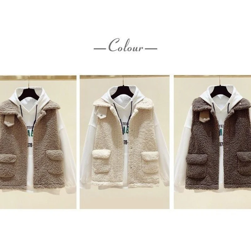 

Cashmere Vest For Women's Autumn Winter New Style Coat Korean Version Waistcoat Wool Knitted Vest Coat Warm Casual Women