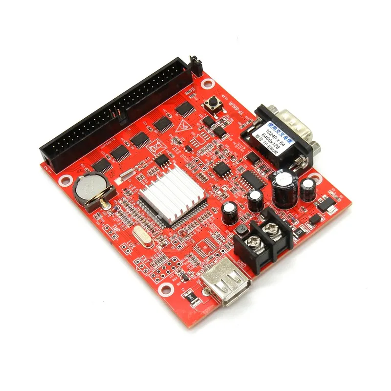 TF E6UR RS232 и USB коммуникация 1024*256 пикселей одноцветный светодиодный контроллер