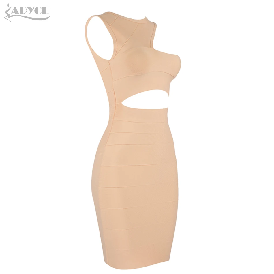 ADYCE 2019 новые летние открытые для клуба облегающее Бандажное платье сексуальное
