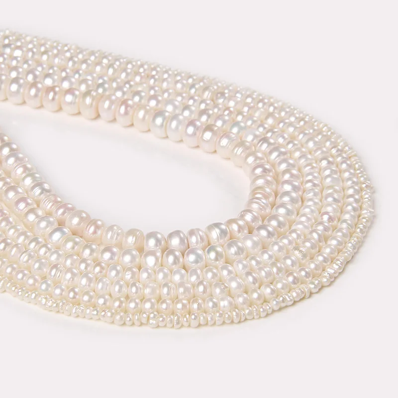 3-9 мм бусы из натурального пресноводного жемчуга высокое качество