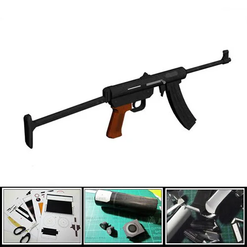 Бумажная 3d модель 85 пулемет ручной работы оружие сделай сам игрушка для