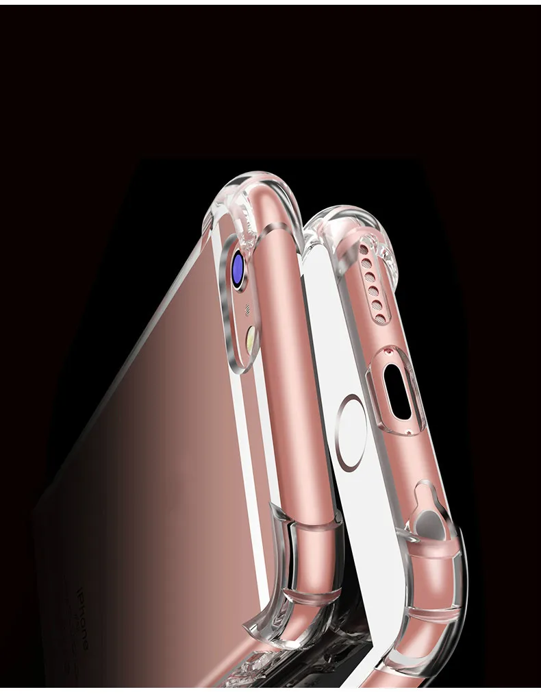 Прозрачный силиконовый мягкий ТПУ чехол для 7 7Plus 8 8Plus X XS MAX XR Прозрачный чехол для телефона для iPhone 11 Pro Max 5 5S SE 6 6s Plus чехол