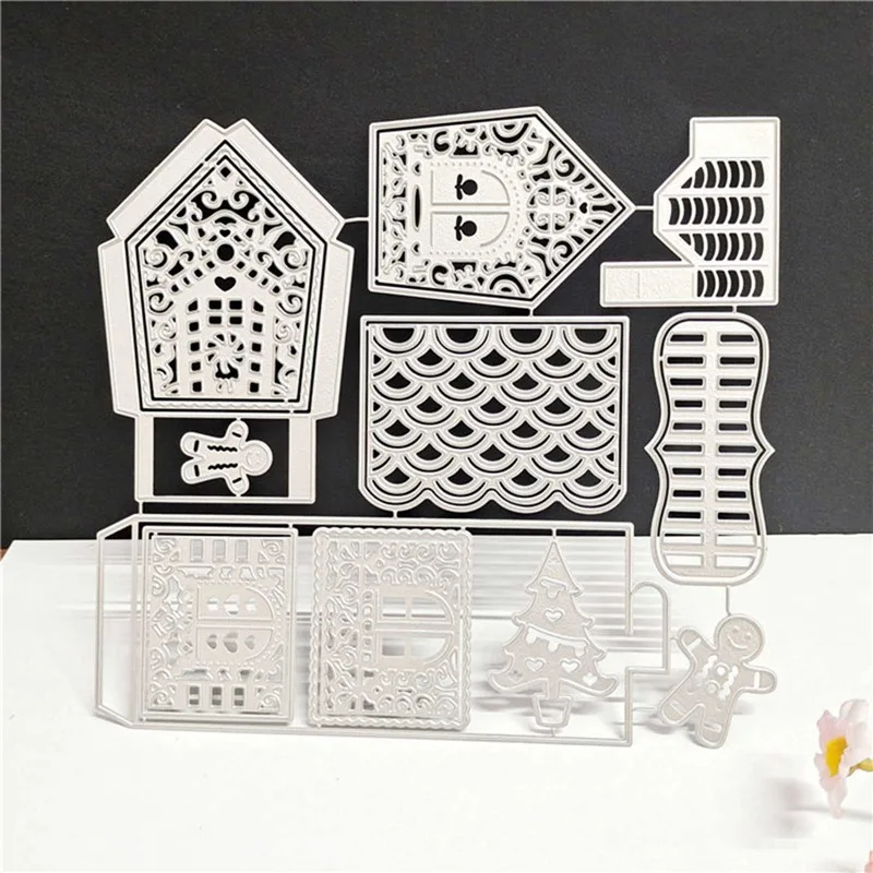 Металлические Вырубные штампы для скрапбукинга изготовления рождественских