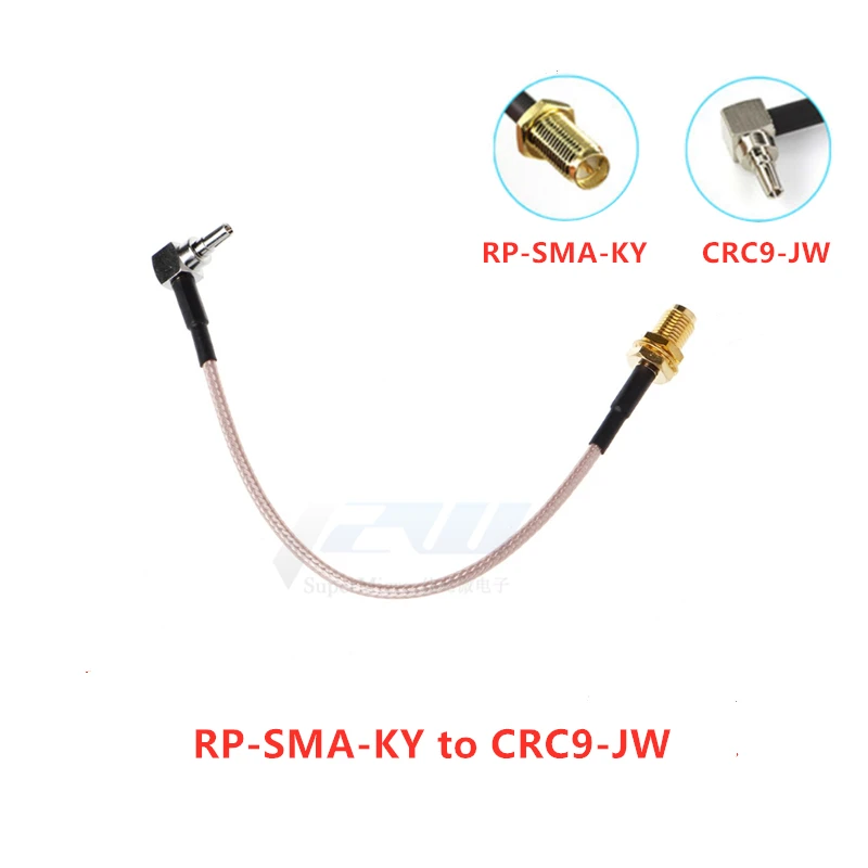 SMA типа Мама к CRC9 разъем под прямым углом кабель RG316 Pigtail K/CRC9 JW Высота каблука 10 см