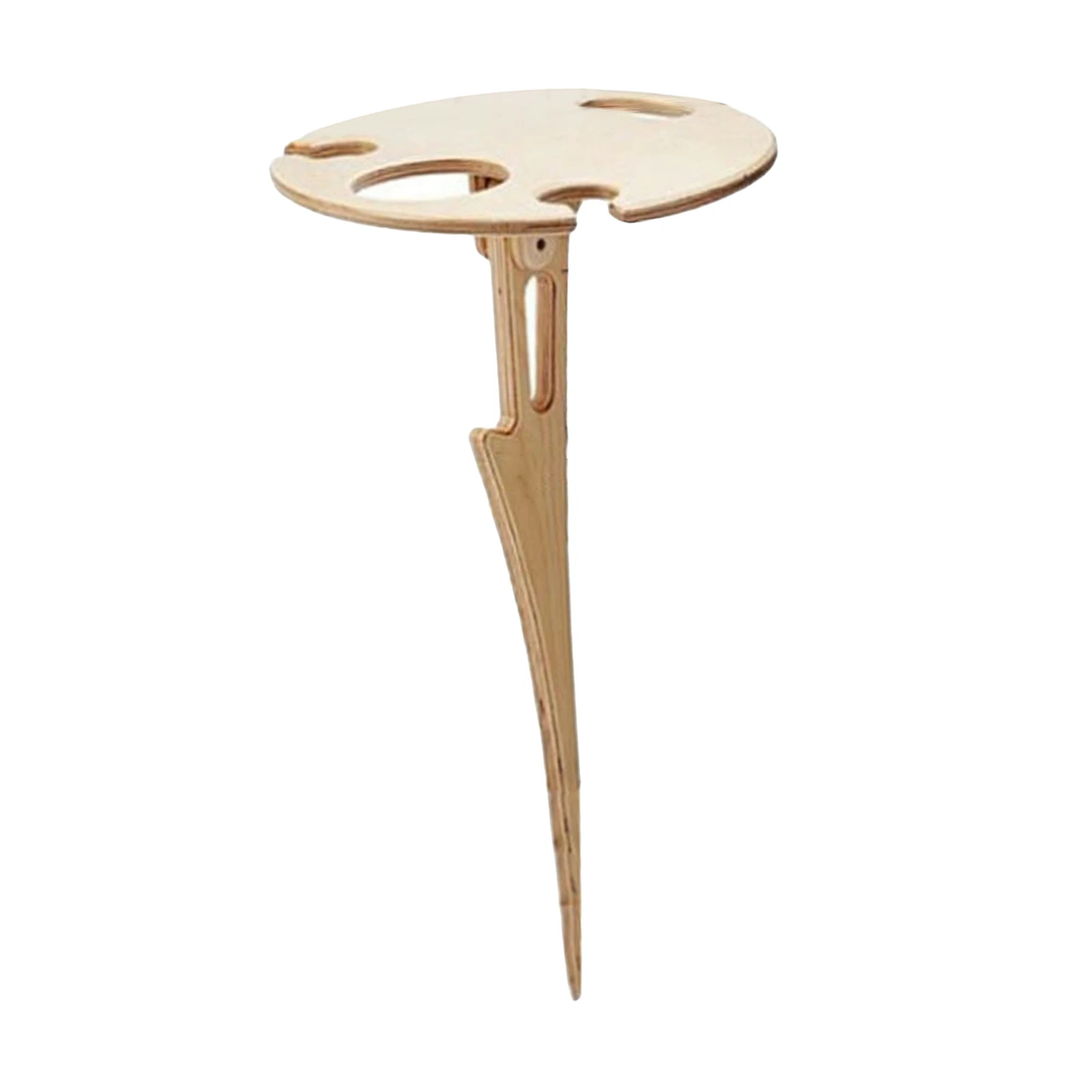 

Outdoor Wine Table BBQ Beach Trip Wine Glass Holder Lawn Snack Serving