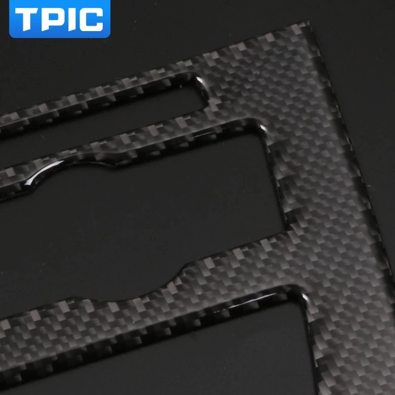 

For bmw f15 f16 Carbon Fiber Car CD Control Panel Stickers CD Panel Frame Decorations Refit Panel Decoration X5 X6 Car Styling
