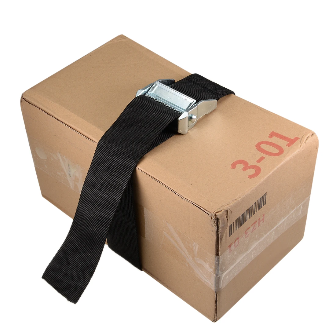 

uxcell 4M x 5cm Lashing Strap Cargo Tie Down Straps w Cam Lock Buckle 500Kg Work Load, Black, 2Pcs