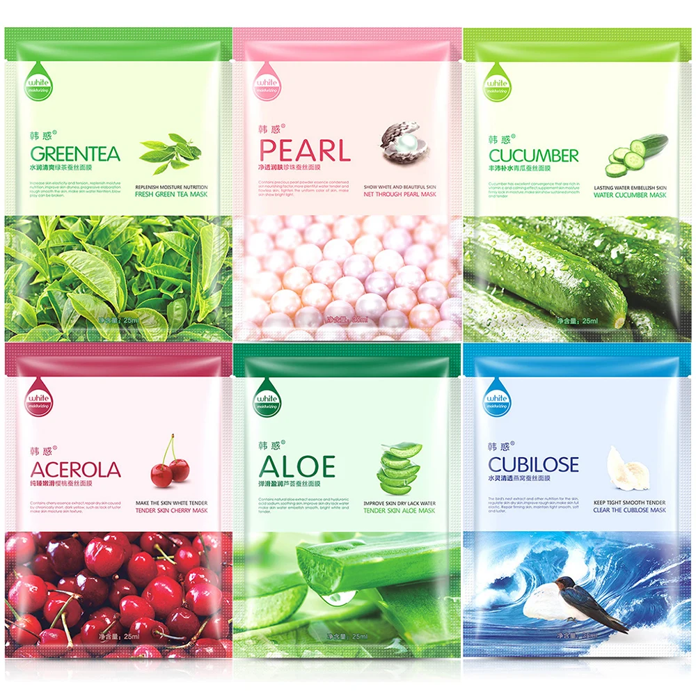 Увлажняющие маски против прыщей Антивозрастной уход за кожей лица для зеленый