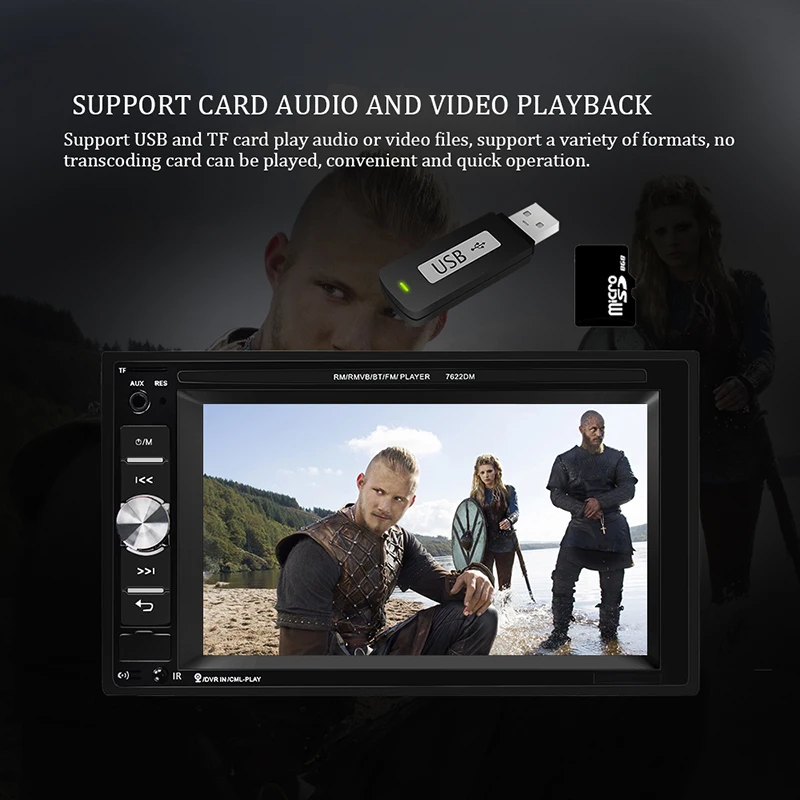 Автомагнитола GHM мультимедийная стерео система на Android с 7 &quotсенсорным экраном