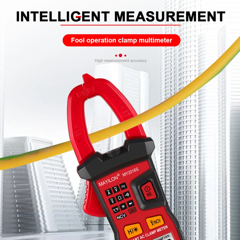 

MY2106S Clamp Meter Digital Multimeters Voltage Meter Capacitance Tester Resistance ohm Tester Clamp Ammeter
