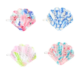 Зажим для волос для девочек, из ацетата целлюлозы, 2021, горячая Распродажа