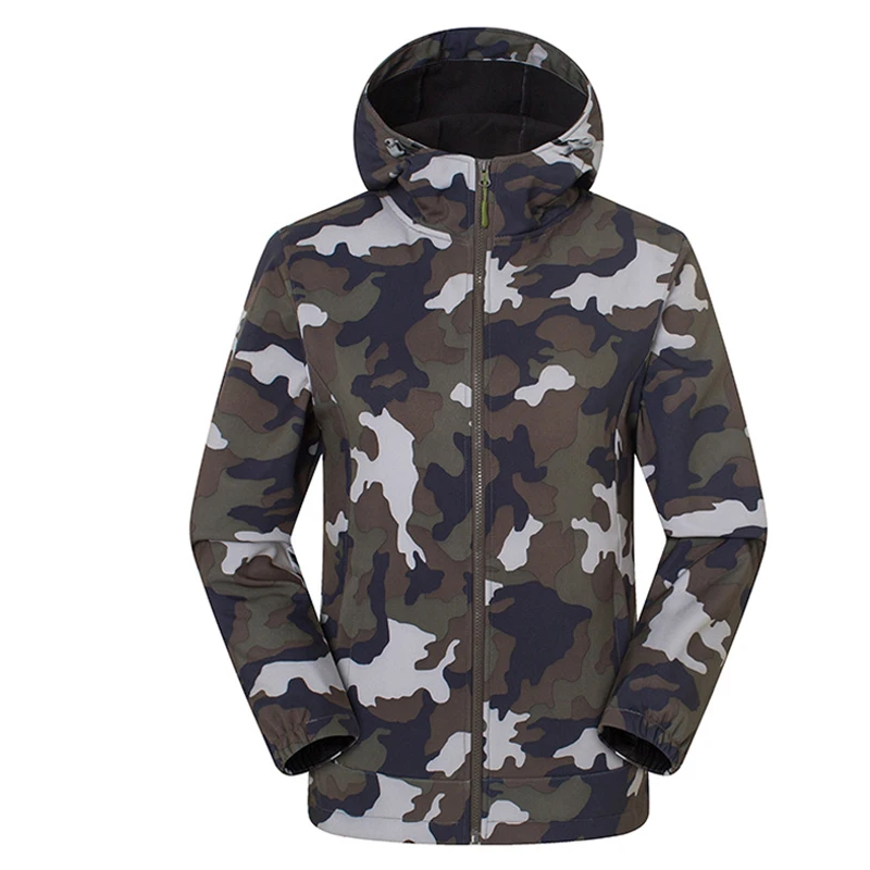 Camouflage Army Водонепроницаемые сноубордические куртки мужские зимний ветрозащитный Теплый Камуфляж лыжная куртка дышащая флисовая походная куртка - Цвет: Camouflage Army