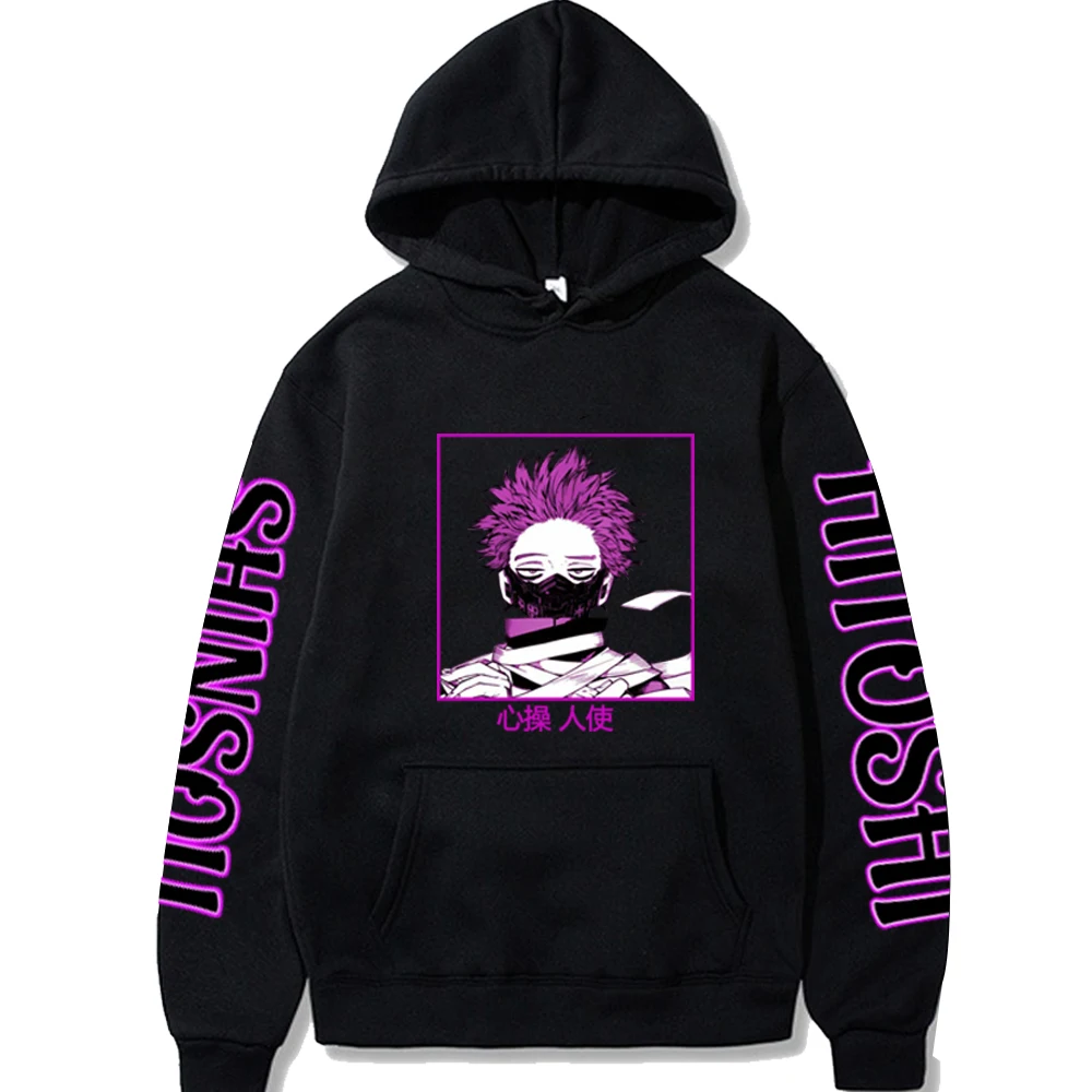 

Anime Boku No Hero Academia Shinsou Hitoshi Manga Hoodies Graphic Sportswear Cosplay Hip Hop Clothes