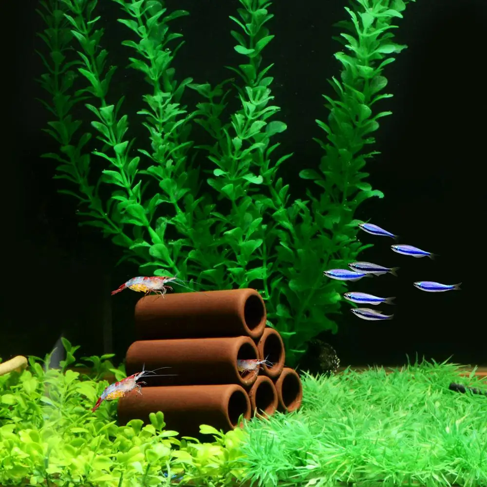 Украшение для аквариума Saim с шестью отверстиями керамические креветки Спаун