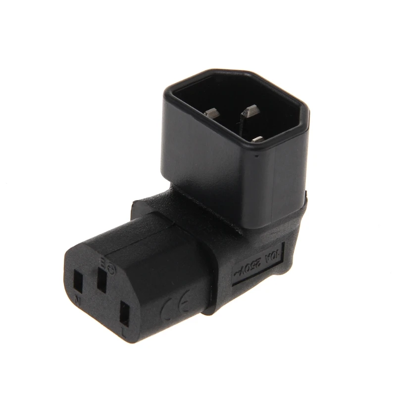 IEC 320 C14 мужчина к C13 женские 3-контактный под углом AC преобразователь с