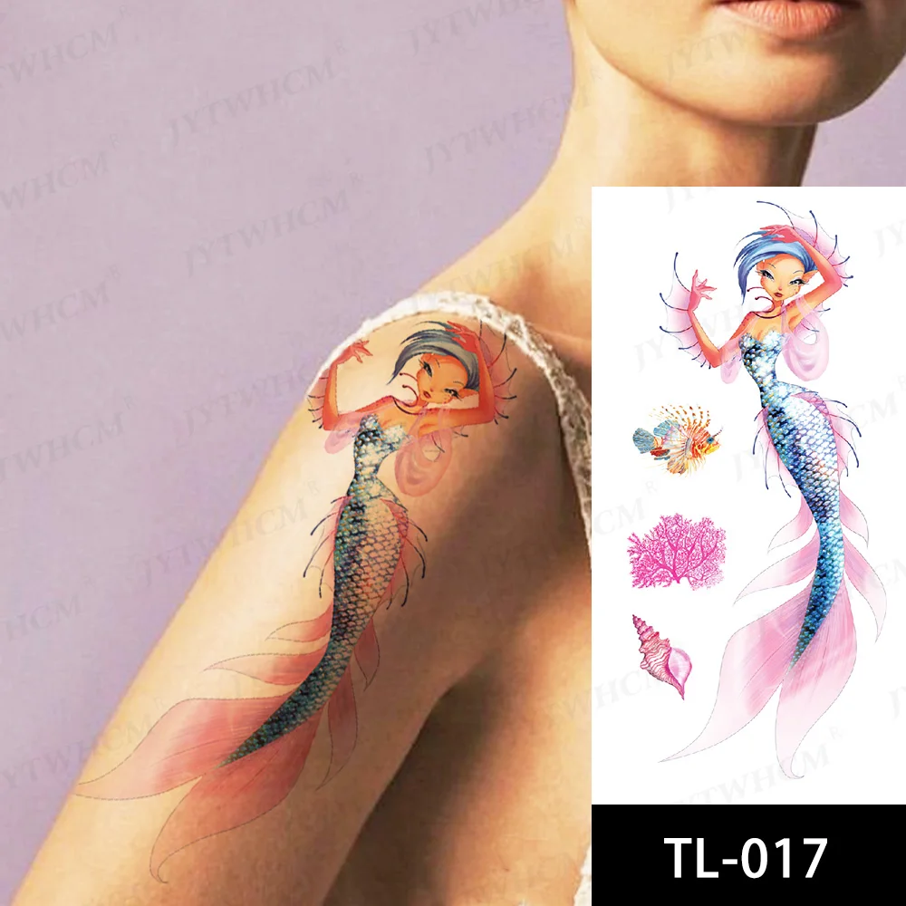 Водонепроницаемая искусственная Бабочка Русалка эльф Сказочный комикс персонаж