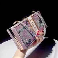 crystal womens wedding clutch bag luxury designer diamond evening bag party money purses and handbags chain shoulder bag zd1777