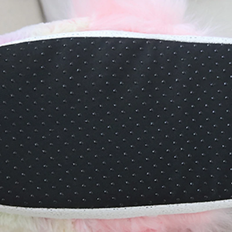 Cartoon Unicorn plush slippers female ins winter indoor soft bottom cute funny color pony cotton slippers children