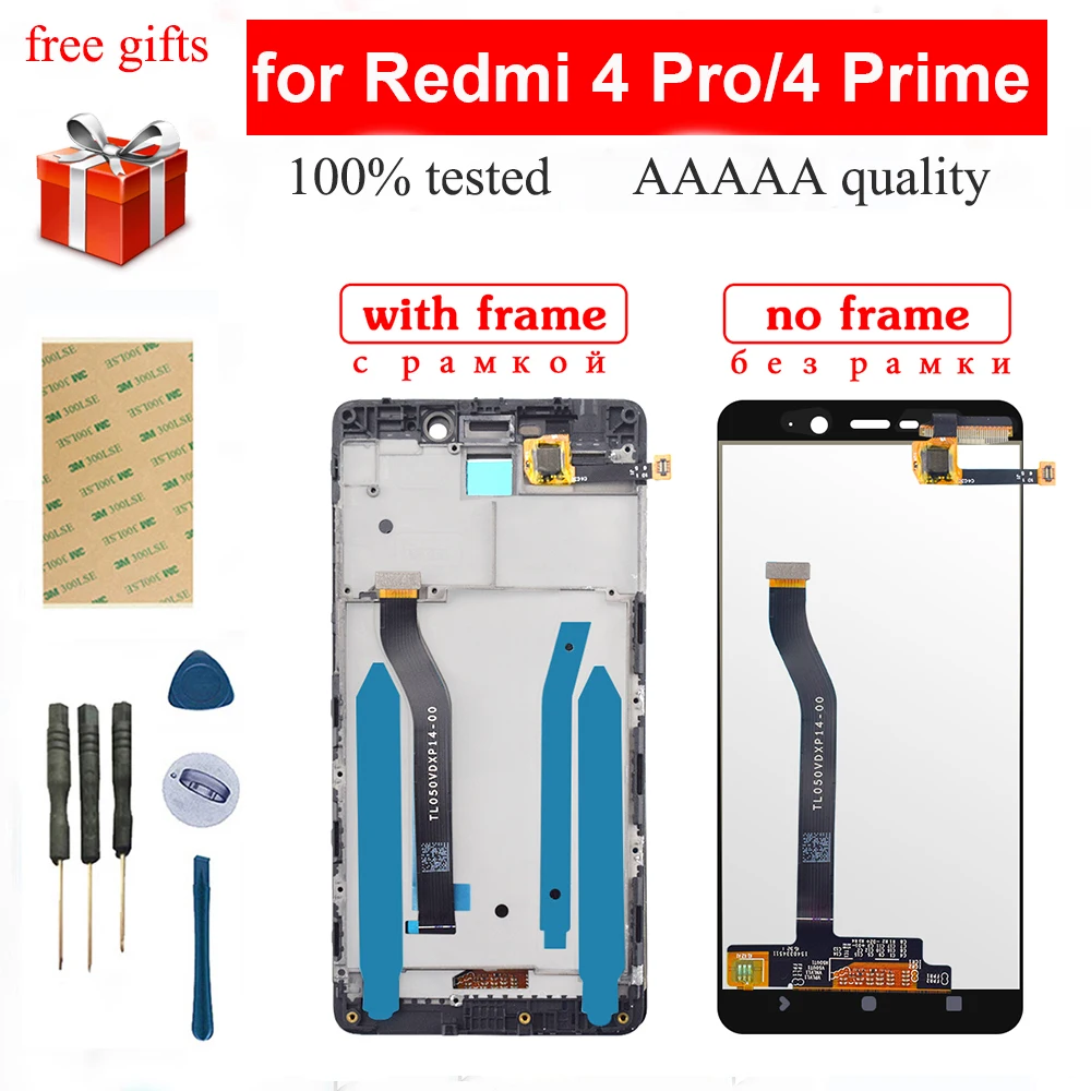Для Xiaomi Redmi 4 Pro Prime сенсорный экран дигитайзер Сенсорное стекло + ЖК дисплей
