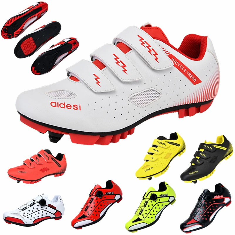 

Men's and women's road mountain bike SPD dirt bike outdoor equipment riding shoes non-slip zapatillas mtb descenso size 36-46