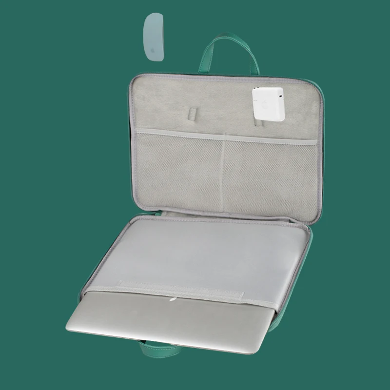 Green Rabbit Cute Kawaii 13/13.3/14/15.6 inch PU Computer Laptop Bag Briefcase Case for MacBook Xiaomi Huawei HP Dell Gift | Компьютеры и