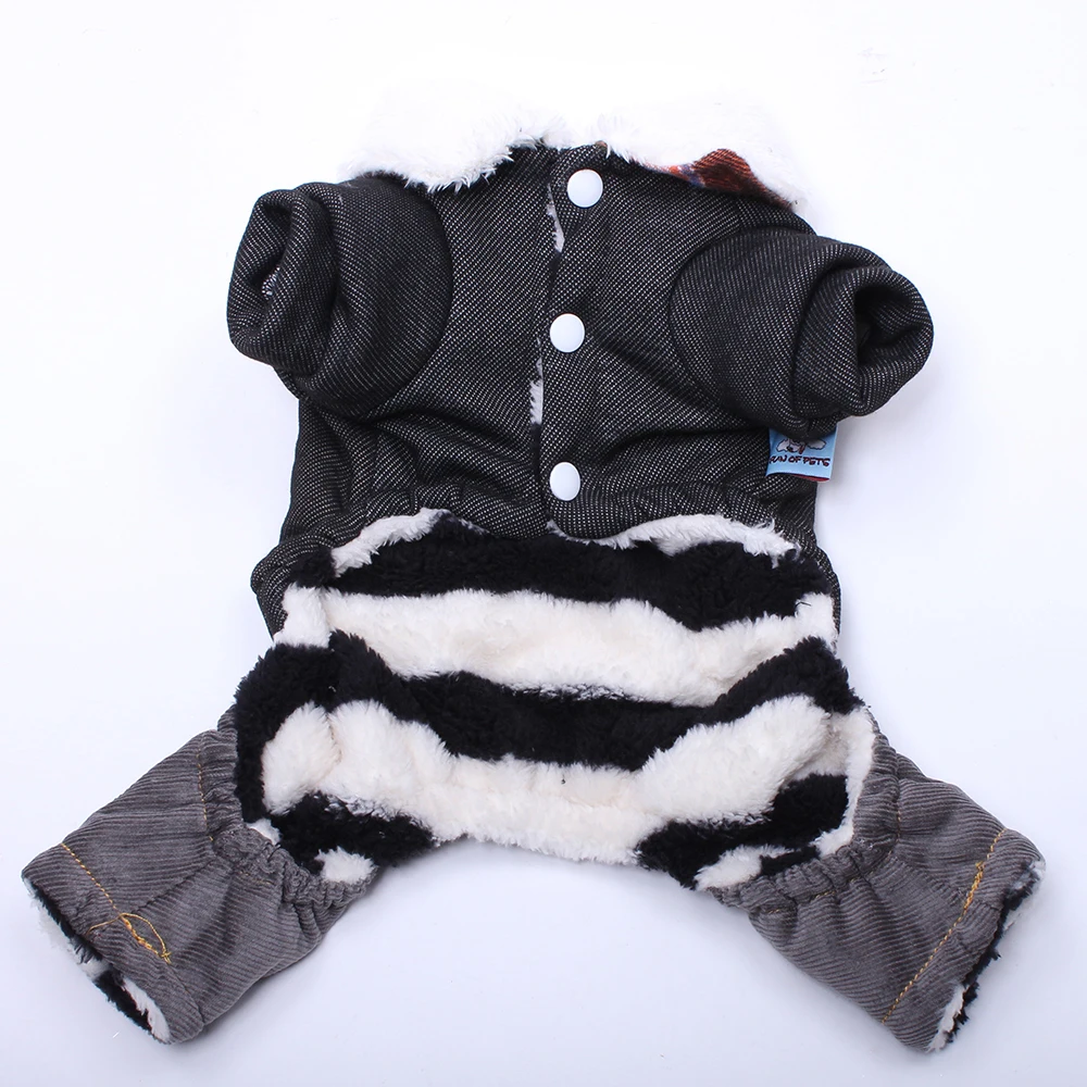 Вельветовое зимнее теплое пальто для собак и кошек Куртка щенков Спортивный