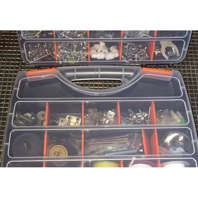 

4Pc/set Tool Case Components box Plastic Parts Combined Transparent Screw Containers Storage Case Hardware accessories tool box