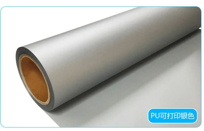 silver 1 лист 50cmx100cmвысококачественный винил для печати цифровой печати PU для экосольвентные чернила Футболка с принтом печати пресс - Цвет: silver