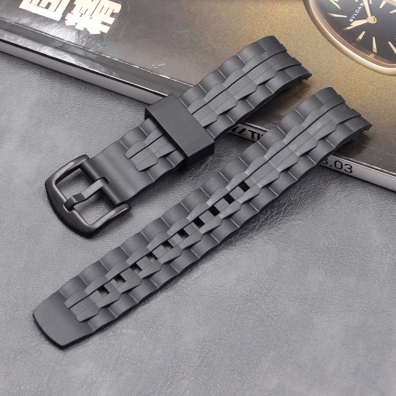 Rubber strap men's watch accessories 22 mm for Casio EF-550 outdoor sports waterproof silicone strap ladies strap pin buckle