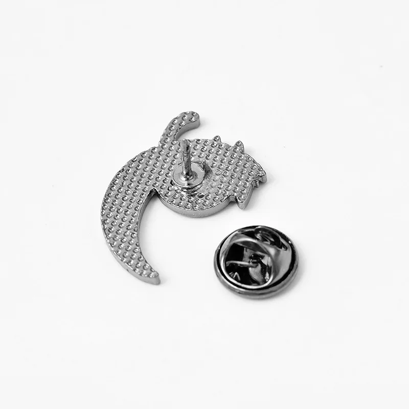 Булавки мультфильм Милая Сонная котенок на Луну Сплав Брошь креативная