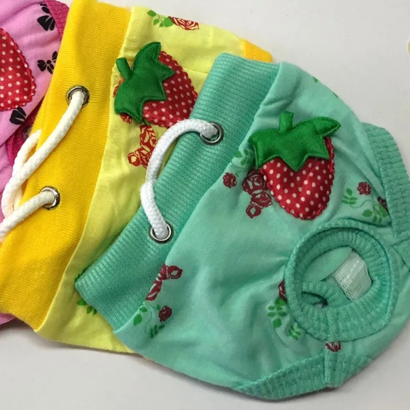 3 шт./компл. хлопок Pet физиологические трусы женские собачий санитарный штаны