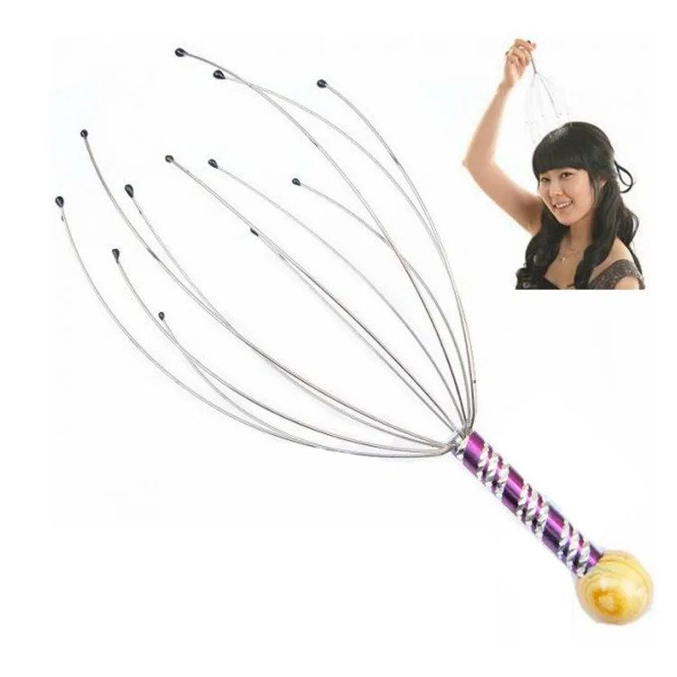 

1Pc Head Massager Octopus Scalp Neck Relax Release Stress Pain Relief Metal Claw Device Body Massage Tools Stimulate Circulate