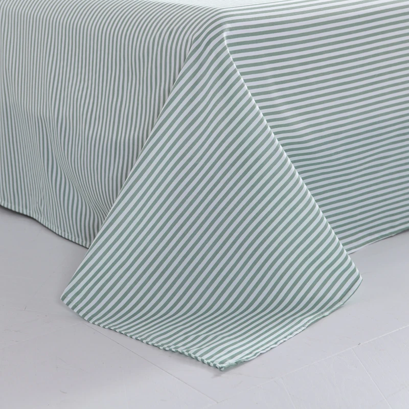 

Liv-Esthete Cartoon Cute Rabbit Green Printed Bedding Set Soft Duvet Cover Pillowcase Queen King Bed Sheet Bedspread Flat Sheet