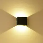 Регулируемый светодиодный настенный светильник 6 Вт, ночник AC85-265V COB, водонепроницаемый алюминиевый куб, Уличный настенный светильник для крыльца