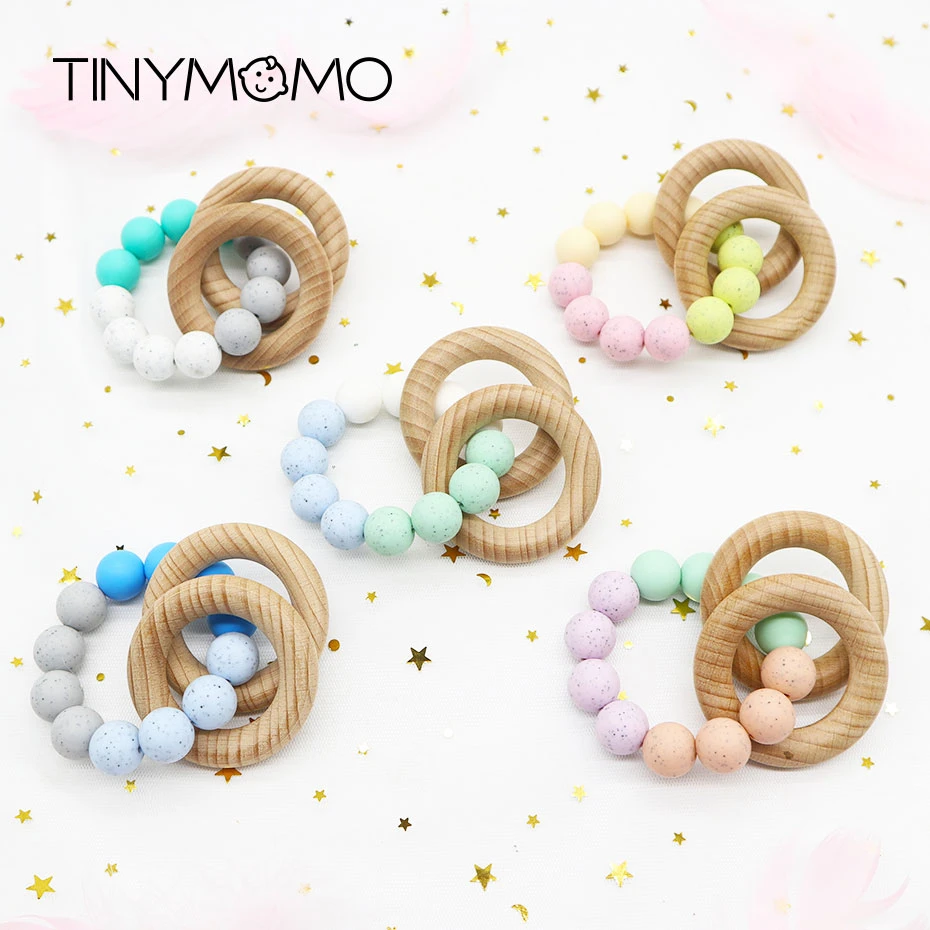 Деревянный Прорезыватель для зубов детей детские деревянные погремушки игрушки