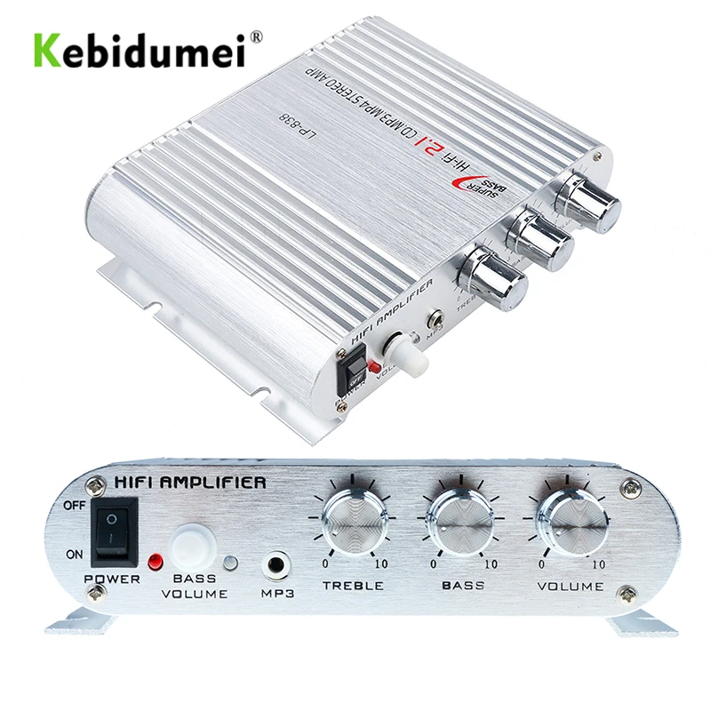 Высокое качество Мини HiFi серебряный 12 В 200 Вт CD MP3 радио авто мотор лодка Домашнее